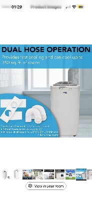 Whynter Portable Air Conditioner, 11,000 BTU, Dual Hose 2