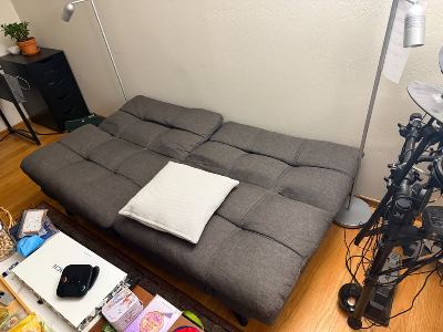 Besharat 71 " Upholstered Convertible Sofa (price negotiable) 2