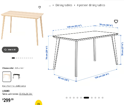 IKEA LISABO Table 2