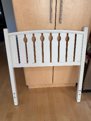 Twin headboard white 3