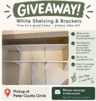 GIVEAWAY: White Shelves & Brackets — Take All 1