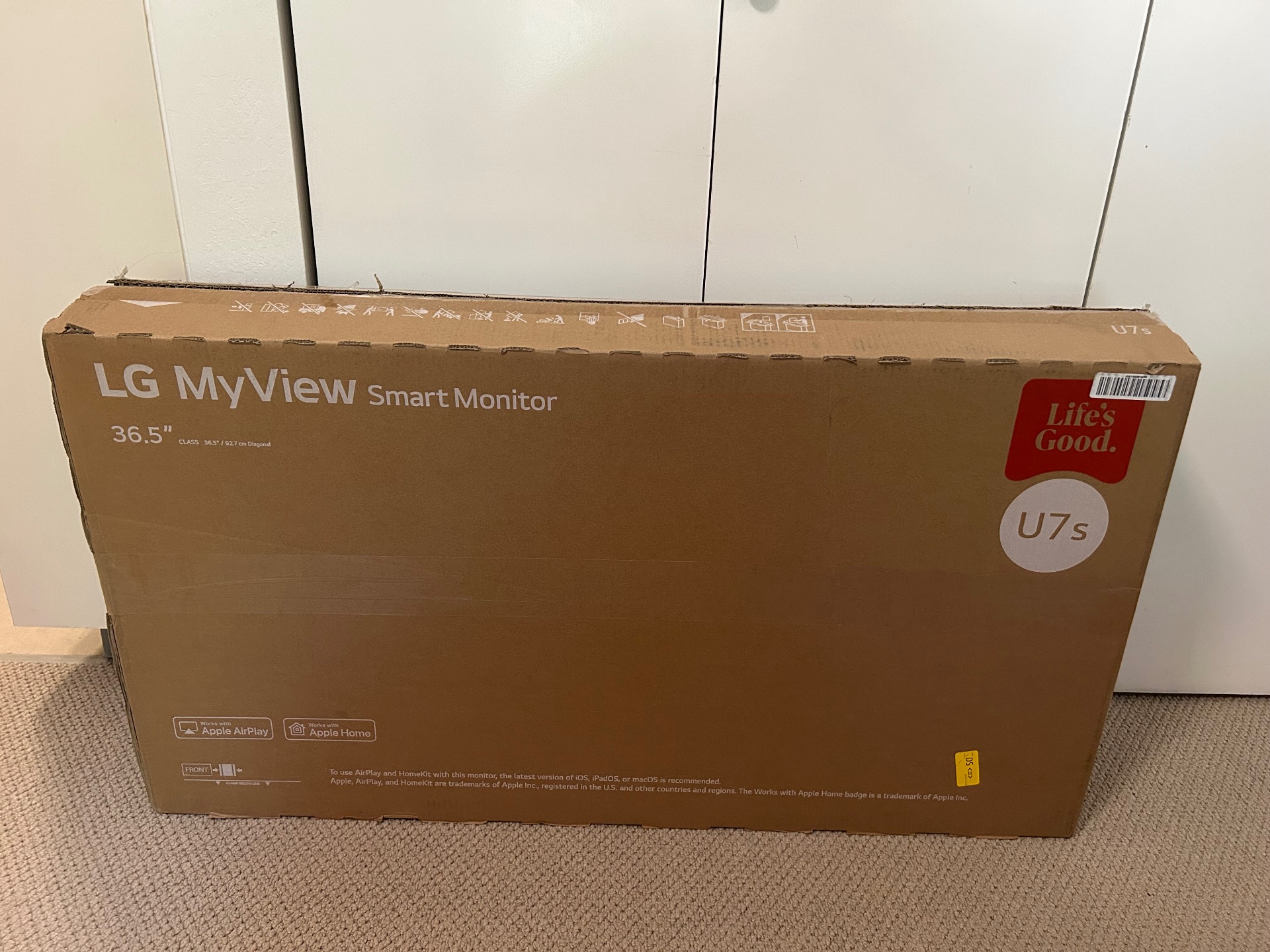 LG Smart Monitor 36.5 Inch 4K UHD IPS for Streaming 37U730SA with webOS 2