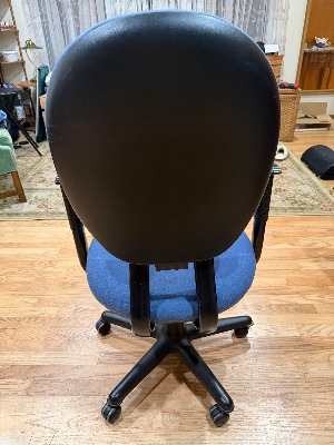 Blue steelcase chair 2