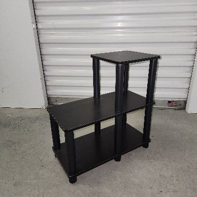 Black Assymetric Side Table 1