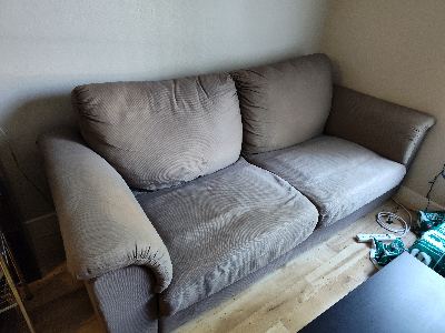 Brown Tidafors sofa 2