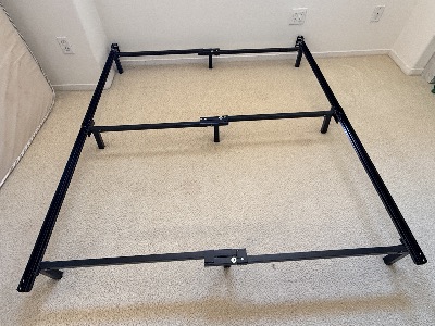 Queen box spring and bed frame 2