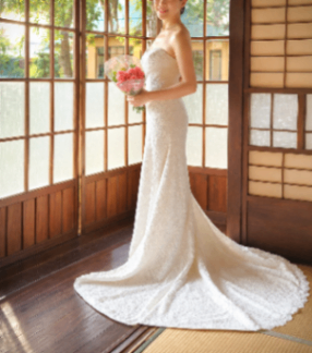 Wedding dress, like new, US size 8 (M) 2