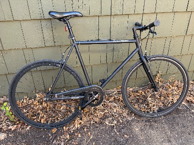Retrospec Harper Fixie / Single-Speed Bike – Size L, Matte Black + Chain Lock 3