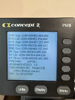 Concept2 RowErg (Model D) with PM5 – Like New, only 24 km rowed 2