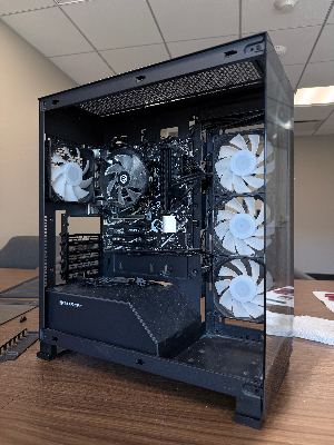 Desktop Computer Barebones Kit - B760M DDR5 WiFi Motherboard + Case + 600W Gold PSU 2