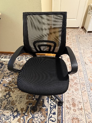 Queen Bed + Mattress, Standing Desk, Office Chair & Nightstand: $300 for all 3