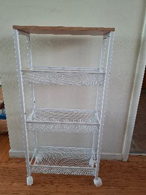 4-tier rolling cart with wheels 1