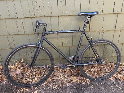 Retrospec Harper Fixie / Single-Speed Bike – Size L, Matte Black + Chain Lock 2