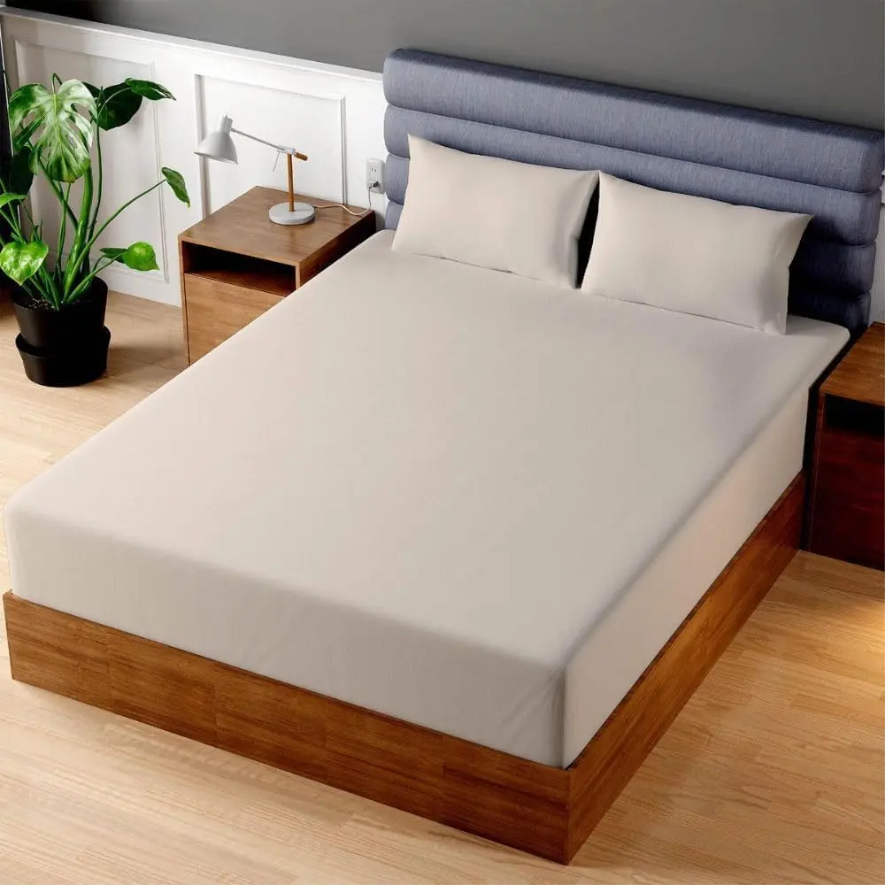 Cotton Full XL fitted bedsheet x2 1