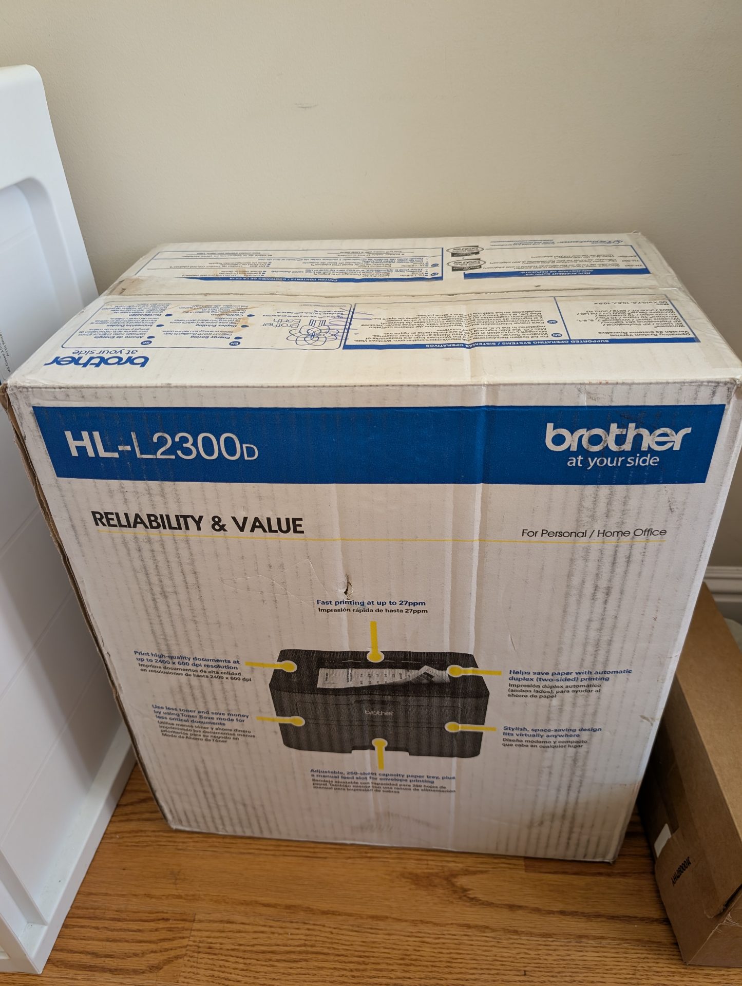 Brother HL-L2300D Compact Monochrome Laser Printer 4