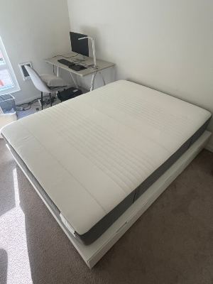 IKEA Nordli Bed Frame with storage and mattress (Queen size) 3