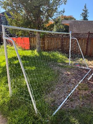 White Metal Soccer Goal (12 Feet X 6 Feet) 3