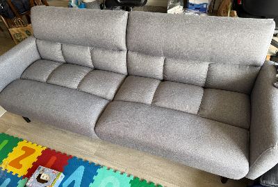 Foldable Grey Sofa (convert into twin-sized bed) 1