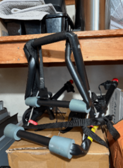 Giant 21-speed bike, Kryptonite lock, lights, helmet, and bike rack 2