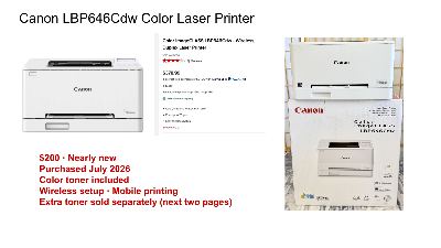 Canon LBP646Cdw Color Laser Printer - Nearly New - $200 1