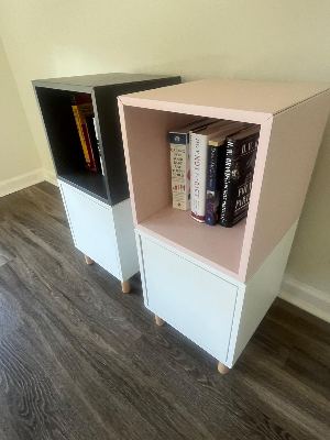 (2) IKEA EKET sets (pink and grey) 3
