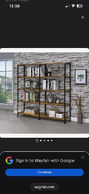Brand new 4-Shelf Double-Wide Bookcase 1