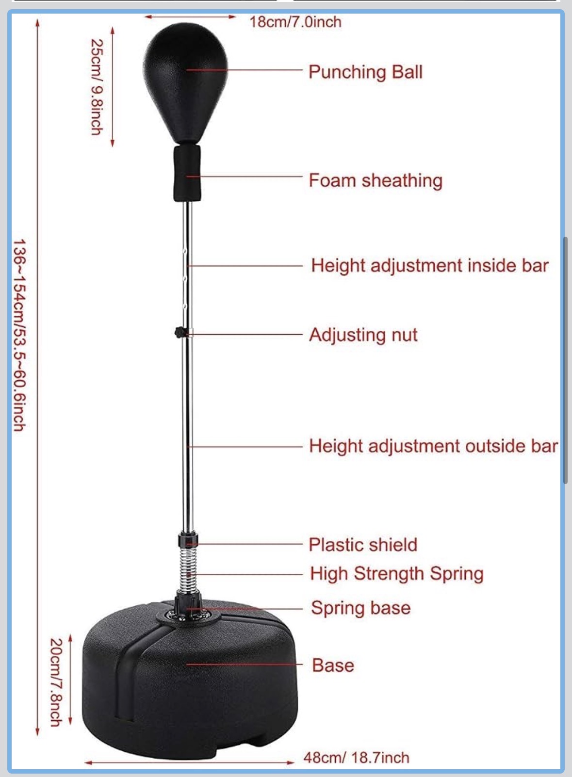 Free-standing boxing bag 2