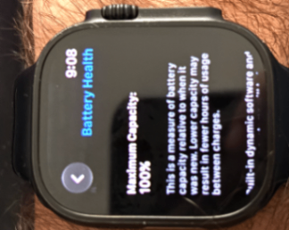 Apple Watch Ultra 3 (49mm, Black Titanium, GPS + Cellular), 100% battery health, complete box 4