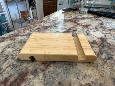 IKEA bamboo phone holder 2