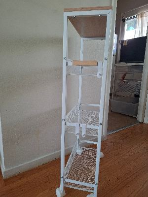 4-tier rolling cart with wheels 2