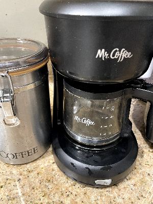 Mr. Coffee 5-Cup Coffee Maker + Stainless Steel Coffee Storage Canister 1