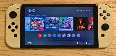 Nintendo Switch OLED With Case (All Cables Included)) 1