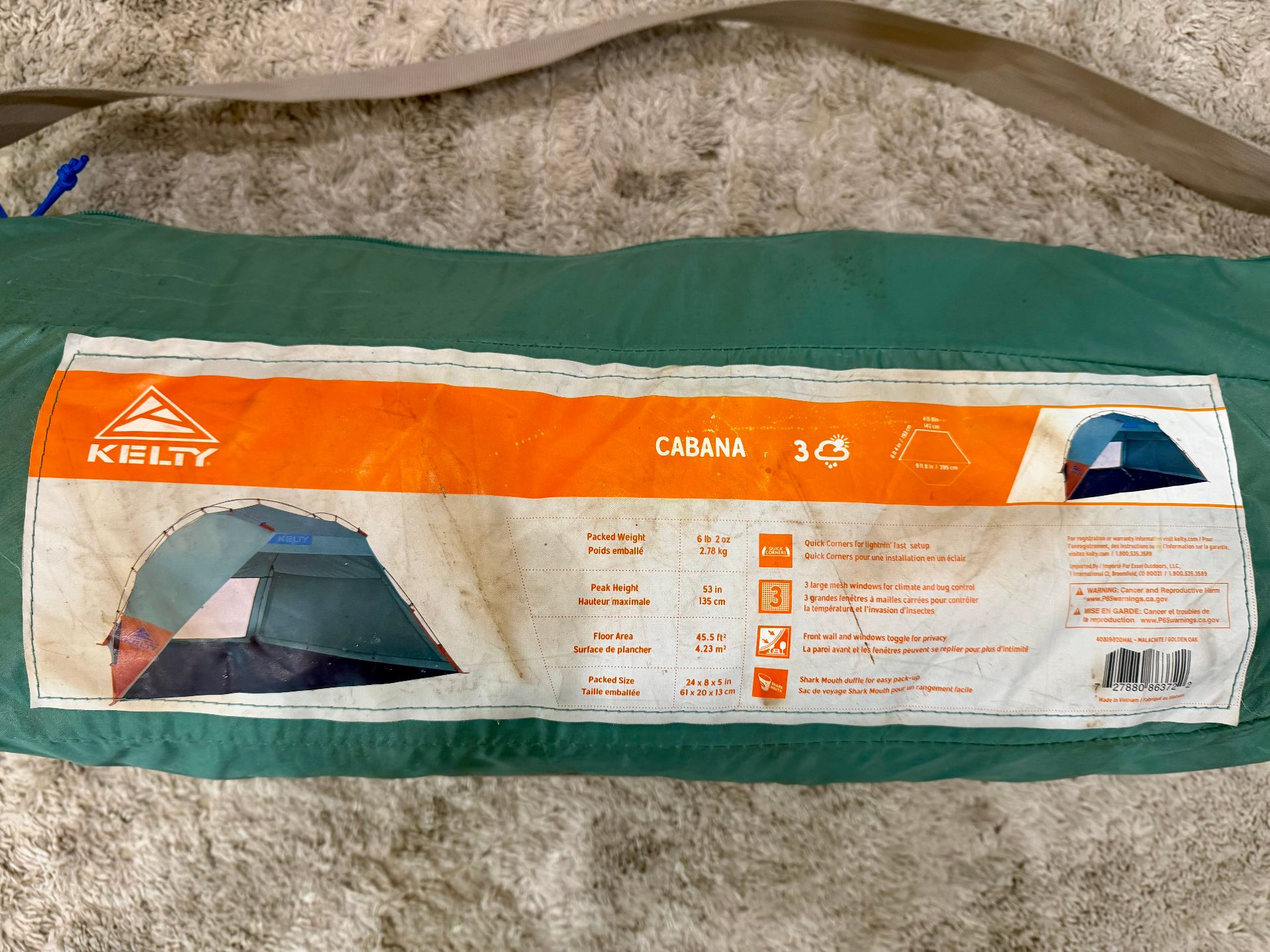 Kelty Cabana Beach Shelter - Great Condition — SUpost