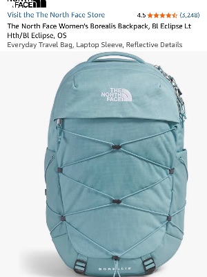 $50 OBO Excellent Condition North Face Women’s Borealis Backpack Light Blue / Teal 4