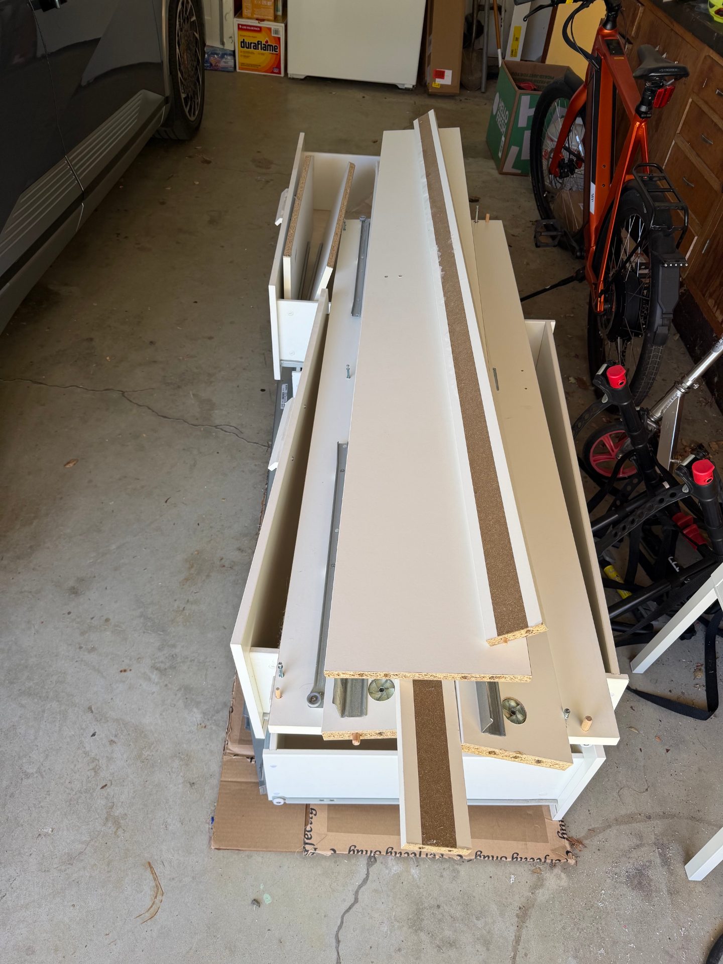 Free Ikea BRIMNES queen platform bed with drawers and queen Beautyrest mattress 4