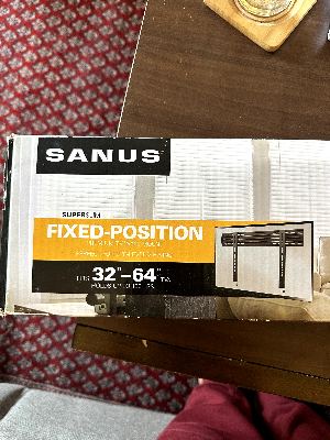 Sanus SuperSlim Fixed-Position TV Wall Mount (32"-64") 2