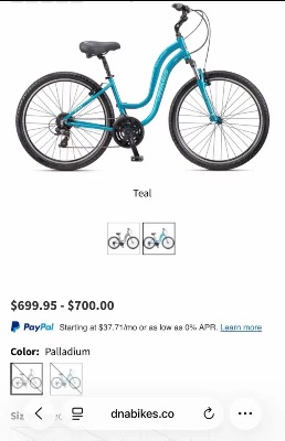 Turquoise bike in great condition! 3