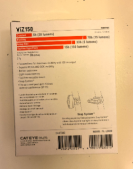 Rear back light bike USB Rechargeable NEW 3