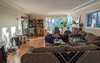 Room opening in bright, beautiful, creative community house with huge yard, pool, sauna 3