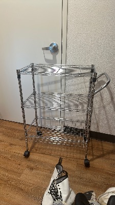 3-tier metal shelf cart 3