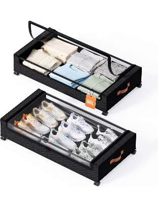 Underbed storage with wheels 1