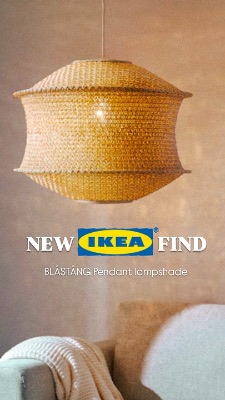 Ikea woven pendant lamp 1