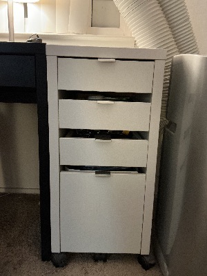IKEA Micke desk with 2 drawers, IKEA Micke drawer unit 4