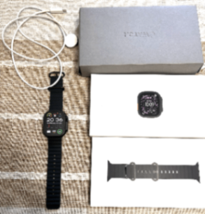 Apple Watch Ultra 3 (49mm, Black Titanium, GPS + Cellular), 100% battery health, complete box 1