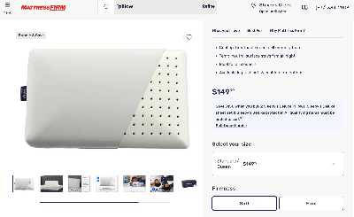 Sleepy’s Deluxe Comfort Cool Pillow 2