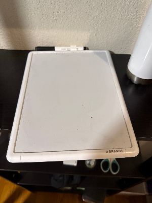 U Brands Desktop Whiteboard with Marker Tray 1
