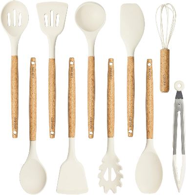 CAROTE 10-Piece Silicone Kitchen Utensil Set 1