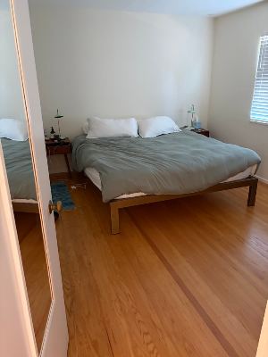 Subletting fully furnished light-filled Menlo Park 1BD 2