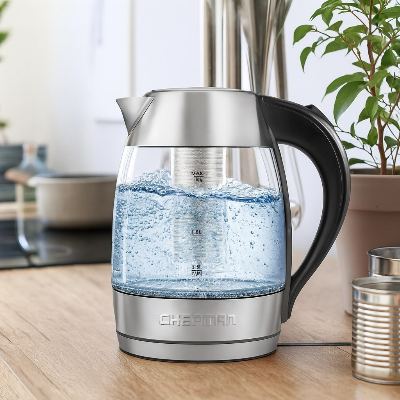 Chefman Electric Glass Kettle 1.8L 1