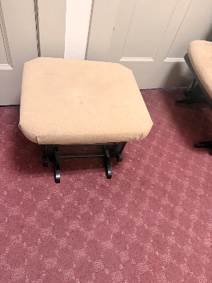 Glider chair and ottoman 2